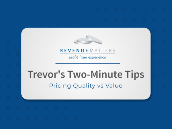Pricing Quality vs Value