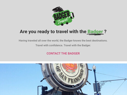 Travel with the badger